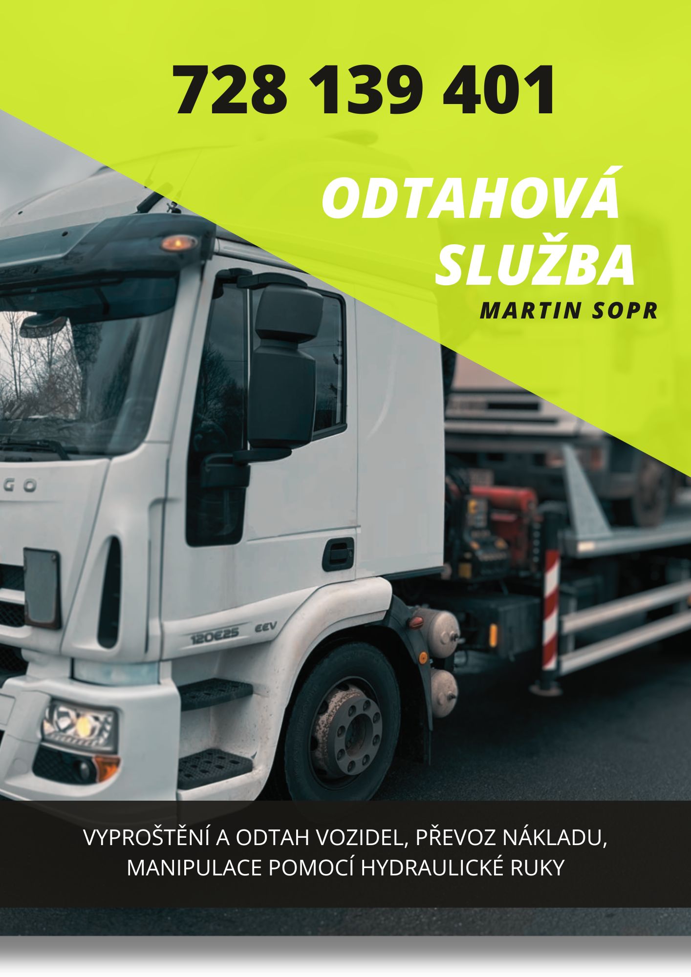 odtahová služba leták 2